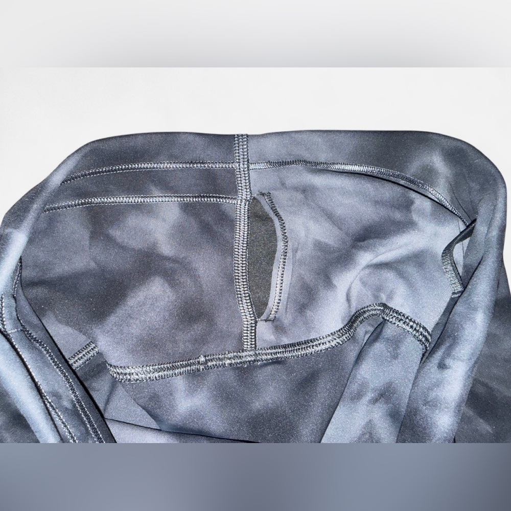 Lululemon Tie Dye Leggings Gray Black Size 4 High Rise Athletic - Picture 8 of 12